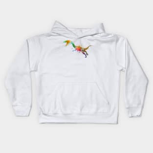 coelophysis in watercolor Kids Hoodie